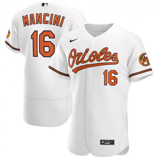 Men Baltimore Orioles 16 Trey Mancini Men Nike White Home 2020 Flex Base Player MLB Jersey Men Baltimore Orioles 16 Trey Mancini Men Nike White Home 2020 Flex Base Player MLB Jersey
