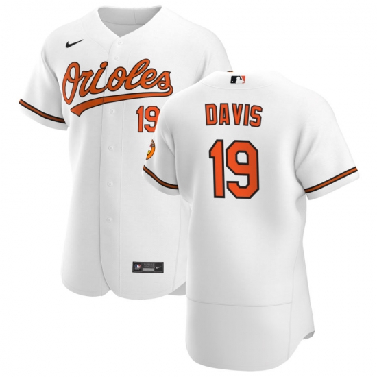 Men Baltimore Orioles 19 Chris Davis Men Nike White Home 2020 Flex Base Player MLB Jersey Men Baltimore Orioles 19 Chris Davis Men Nike White Home 2020 Flex Base Player MLB Jersey