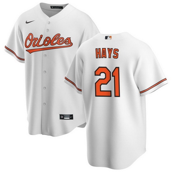 Men Baltimore Orioles 21 Austin Hays White Cool Base Stitched Jersey Men Baltimore Orioles 21 Austin Hays White Cool Base Stitched Jersey
