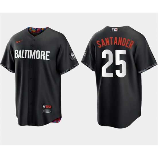 Men Baltimore Orioles 25 Anthony Santander Black 2023 City Connect Cool Base Stitched Baseball Jersey Men Baltimore Orioles 25 Anthony Santander Black 2023 City Connect Cool Base Stitched Baseball Jersey