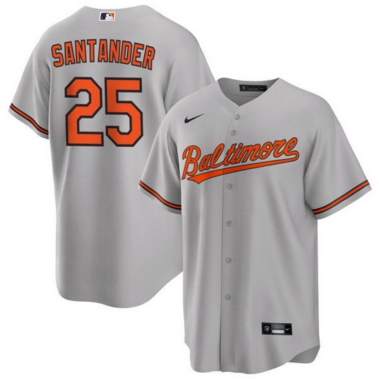 Men Baltimore Orioles 25 Anthony Santander Grey Cool Base Stitched Jersey Men Baltimore Orioles 25 Anthony Santander Grey Cool Base Stitched Jersey
