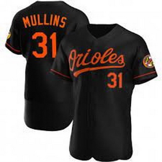 Men Baltimore Orioles 31 Cedric Mullins Alternate Black jersey Men Baltimore Orioles 31 Cedric Mullins Alternate Black jersey