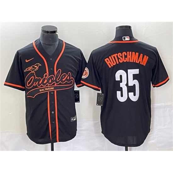 Men Baltimore Orioles 35 Adley Rutschman Black City Connect Cool Base Stitched Baseball Jersey Men Baltimore Orioles 35 Adley Rutschman Black City Connect Cool Base Stitched Baseball Jersey