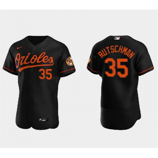 Men Baltimore Orioles 35 Adley Rutschman Black Flex Base Stitched Baseball Jersey Men Baltimore Orioles 35 Adley Rutschman Black Flex Base Stitched Baseball Jersey