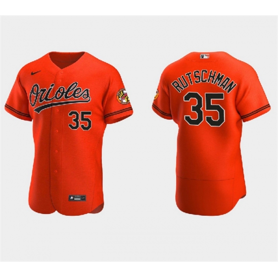 Men Baltimore Orioles 35 Adley Rutschman Orange Flex Base Stitched Baseball Jersey Men Baltimore Orioles 35 Adley Rutschman Orange Flex Base Stitched Baseball Jersey