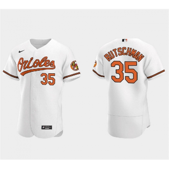Men Baltimore Orioles 35 Adley Rutschman White Flex Base Stitched Baseball Jersey Men Baltimore Orioles 35 Adley Rutschman White Flex Base Stitched Baseball Jersey