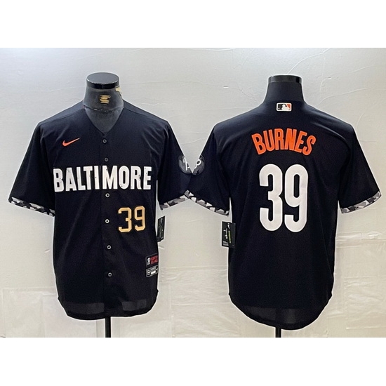 Men Baltimore Orioles 39 Corbin Burnes Black 2023 City Connect Cool Base Stitched Baseball Jersey 2 Men Baltimore Orioles 39 Corbin Burnes Black 2023 City Connect Cool Base Stitched Baseball Jersey 2