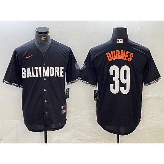 Men Baltimore Orioles 39 Corbin Burnes Black 2023 City Connect Cool Base Stitched Baseball Jersey Men Baltimore Orioles 39 Corbin Burnes Black 2023 City Connect Cool Base Stitched Baseball Jersey