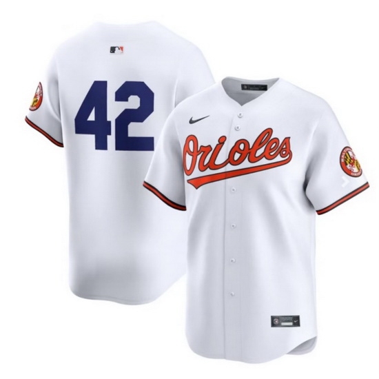Men Baltimore Orioles 42 White 2024 White Limited Cool Base Stitched Baseball Jersey Men Baltimore Orioles 42 White 2024 White Limited Cool Base Stitched Baseball Jersey