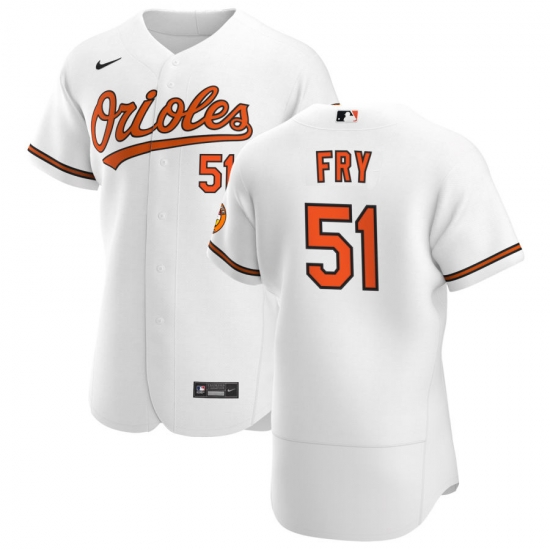 Men Baltimore Orioles 51 Paul Fry Men Nike White Home 2020 Flex Base Player MLB Jersey Men Baltimore Orioles 51 Paul Fry Men Nike White Home 2020 Flex Base Player MLB Jersey