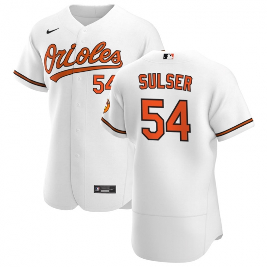 Men Baltimore Orioles 54 Cole Sulser Men Nike White Home 2020 Flex Base Player MLB Jersey Men Baltimore Orioles 54 Cole Sulser Men Nike White Home 2020 Flex Base Player MLB Jersey