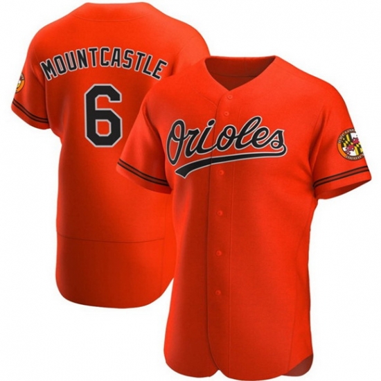 Men Baltimore Orioles 6 Ryan Mountcastle Flexbase Orange Jersey Men Baltimore Orioles 6 Ryan Mountcastle Flexbase Orange Jersey