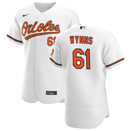 Men Baltimore Orioles 61 Austin Wynns Men Nike White Home 2020 Flex Base Player MLB Jersey Men Baltimore Orioles 61 Austin Wynns Men Nike White Home 2020 Flex Base Player MLB Jersey