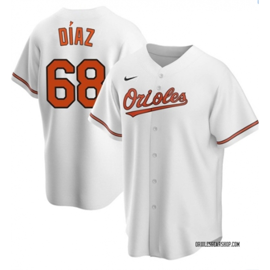 Men Baltimore Orioles 68 Lewin D EDaz White Cool Base Stitched Jersey Men Baltimore Orioles 68 Lewin D EDaz White Cool Base Stitched Jersey