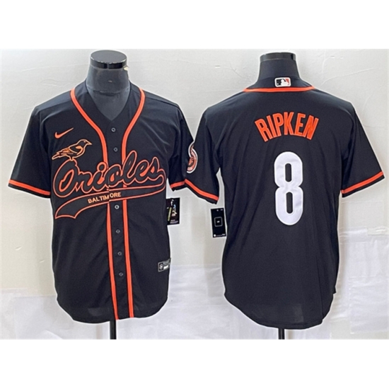 Men Baltimore Orioles 8 Cal Ripken Jr Black City Connect Cool Base Stitched Baseball Jersey Men Baltimore Orioles 8 Cal Ripken Jr Black City Connect Cool Base Stitched Baseball Jersey