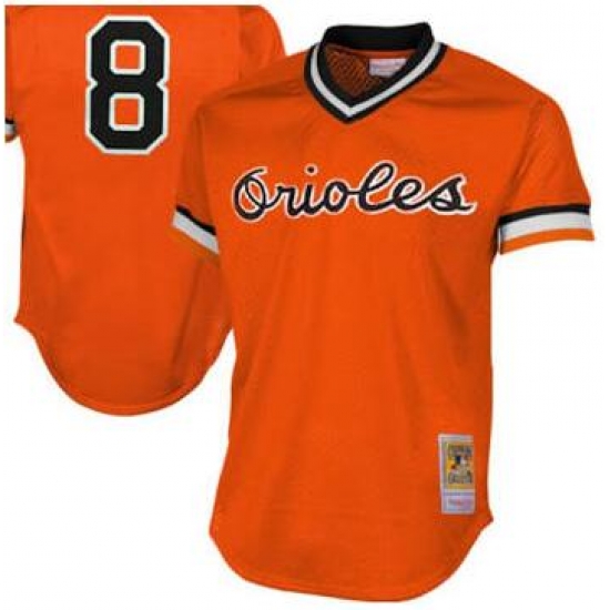Men Baltimore Orioles 8 Pull over orange jersey Men Baltimore Orioles 8 Pull over orange jersey