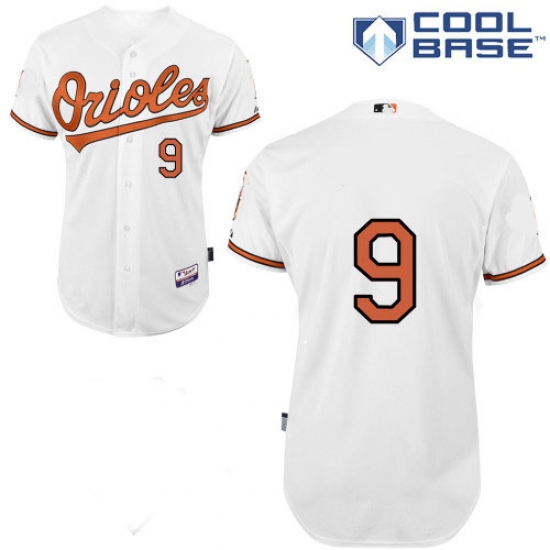 Men Baltimore Orioles 9 David Lough White no name Cool Base Jersey Men Baltimore Orioles 9 David Lough White no name Cool Base Jersey