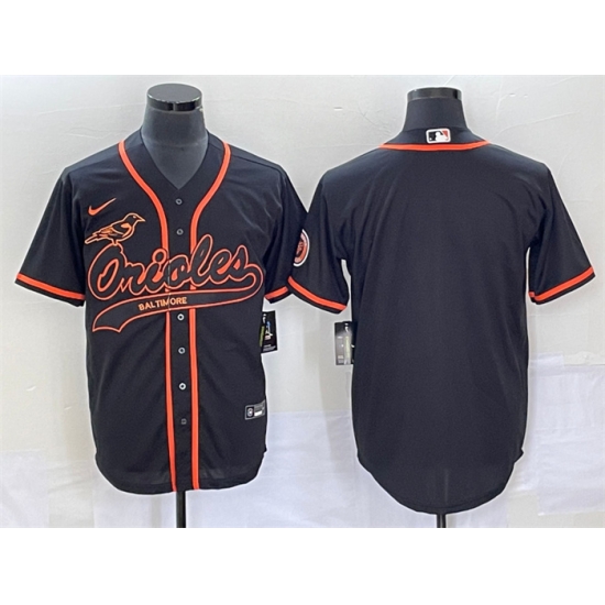 Men Baltimore Orioles Blank Black Cool Base Stitched Jersey 2 Men Baltimore Orioles Blank Black Cool Base Stitched Jersey 2