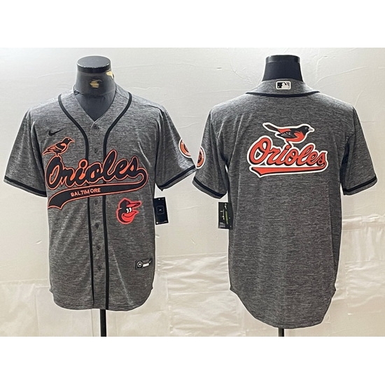 Men Baltimore Orioles Gray Team Big Logo Cool Base Stitched Jersey 7 Men Baltimore Orioles Gray Team Big Logo Cool Base Stitched Jersey 7