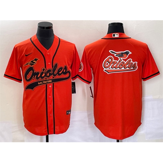 Men Baltimore Orioles Orange Team Big Logo Cool Base Stitched Jersey S Men Baltimore Orioles Orange Team Big Logo Cool Base Stitched Jersey S