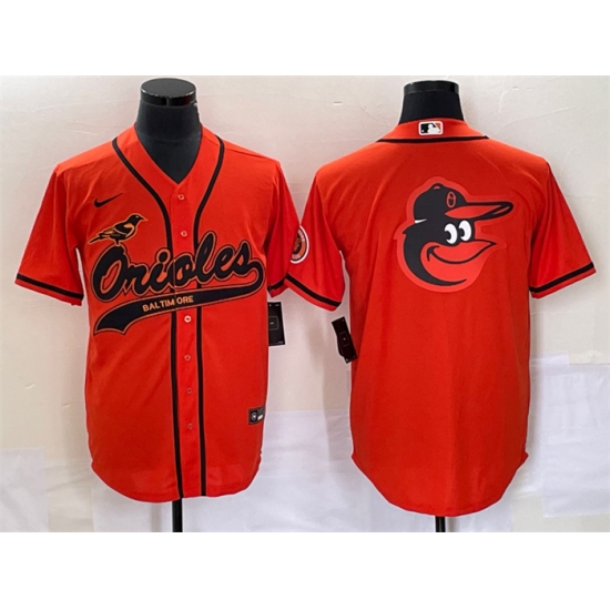 Men Baltimore Orioles Orange Team Big Logo Cool Base Stitched Jersey Men Baltimore Orioles Orange Team Big Logo Cool Base Stitched Jersey