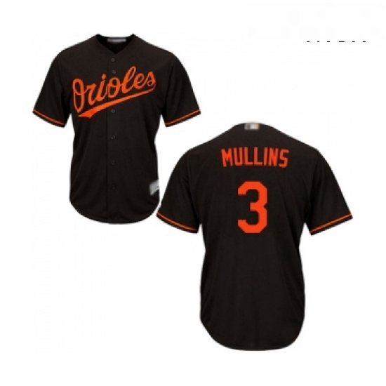 Mens Baltimore Orioles 3 Cedric Mullins Replica Black Alternate Cool Base Baseball Jersey Mens Baltimore Orioles 3 Cedric Mullins Replica Black Alternate Cool Base Baseball Jersey