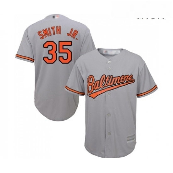 Mens Baltimore Orioles 35 Dwight Smith Jr Replica Grey Road Cool Base Baseball Jersey Mens Baltimore Orioles 35 Dwight Smith Jr Replica Grey Road Cool Base Baseball Jersey