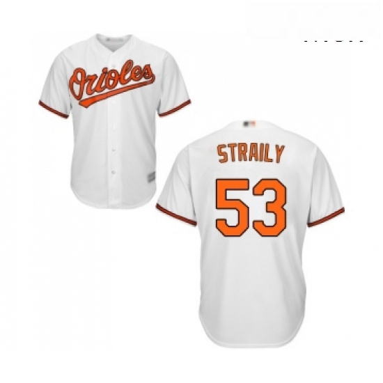 Mens Baltimore Orioles 53 Dan Straily Replica White Home Cool Base Baseball Jersey Mens Baltimore Orioles 53 Dan Straily Replica White Home Cool Base Baseball Jersey