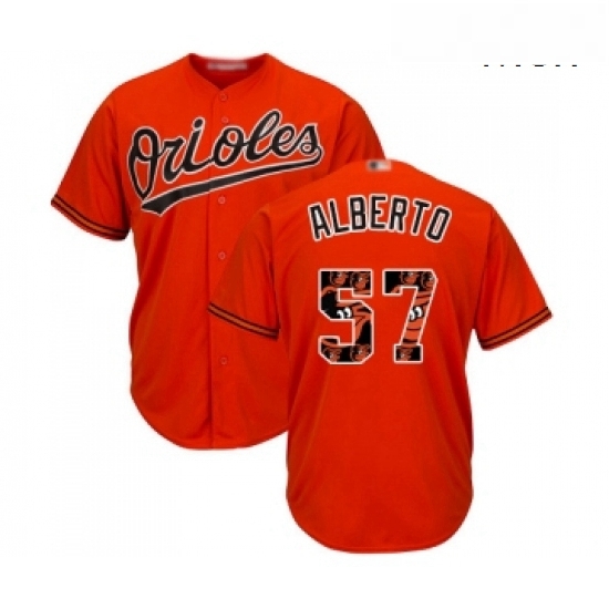 Mens Baltimore Orioles 57 Hanser Alberto Authentic Orange Team Logo Fashion Cool Base Baseball Jersey Mens Baltimore Orioles 57 Hanser Alberto Authentic Orange Team Logo Fashion Cool Base Baseball Jersey