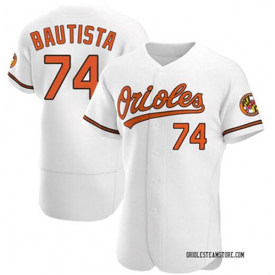 Men's Baltimore Orioles Felix Bautista #74 White Alternate Stitched Jersey Men's Baltimore Orioles Felix Bautista #74 White Alternate Stitched Jersey