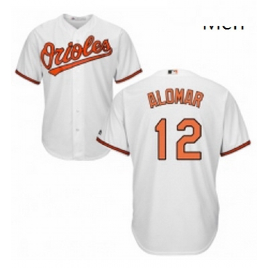 Mens Majestic Baltimore Orioles 12 Roberto Alomar Replica White Home Cool Base MLB Jersey Mens Majestic Baltimore Orioles 12 Roberto Alomar Replica White Home Cool Base MLB Jersey