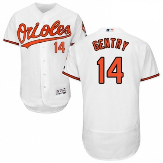 Mens Majestic Baltimore Orioles 14 Craig Gentry White Home Flex Base Authentic Collection MLB Jersey Mens Majestic Baltimore Orioles 14 Craig Gentry White Home Flex Base Authentic Collection MLB Jersey