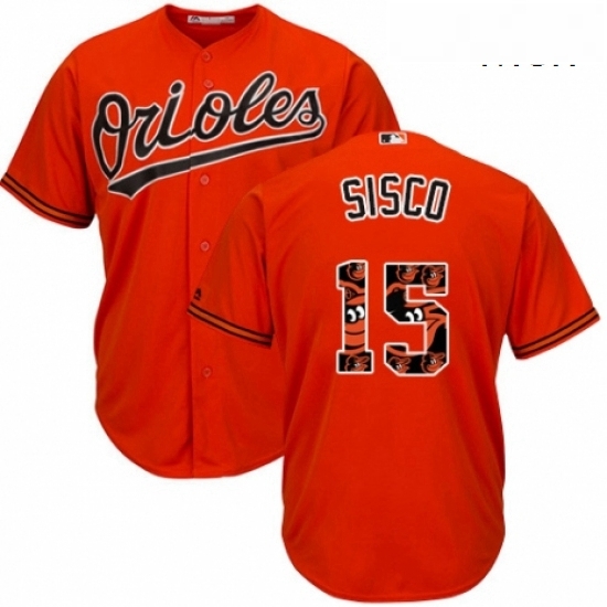 Mens Majestic Baltimore Orioles 15 Chance Sisco Authentic Orange Team Logo Fashion Cool Base MLB Jersey Mens Majestic Baltimore Orioles 15 Chance Sisco Authentic Orange Team Logo Fashion Cool Base MLB Jersey