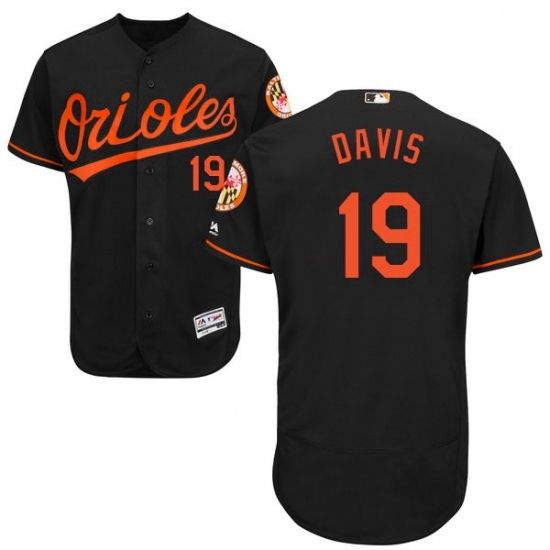 Mens Majestic Baltimore Orioles 19 Chris Davis Black Alternate Flex Base Authentic Collection MLB Jersey Mens Majestic Baltimore Orioles 19 Chris Davis Black Alternate Flex Base Authentic Collection MLB Jersey
