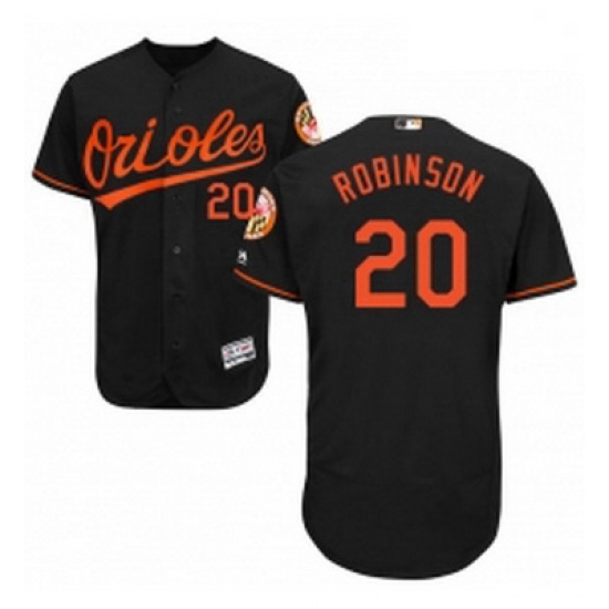 Mens Majestic Baltimore Orioles 20 Frank Robinson Black Alternate Flex Base Authentic Collection MLB Jersey Mens Majestic Baltimore Orioles 20 Frank Robinson Black Alternate Flex Base Authentic Collection MLB Jersey