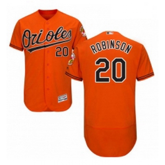 Mens Majestic Baltimore Orioles 20 Frank Robinson Orange Alternate Flex Base Authentic Collection MLB Jersey Mens Majestic Baltimore Orioles 20 Frank Robinson Orange Alternate Flex Base Authentic Collection MLB Jersey