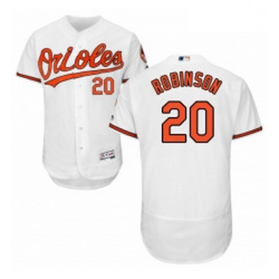 Mens Majestic Baltimore Orioles 20 Frank Robinson White Home Flex Base Authentic Collection MLB Jersey Mens Majestic Baltimore Orioles 20 Frank Robinson White Home Flex Base Authentic Collection MLB Jersey
