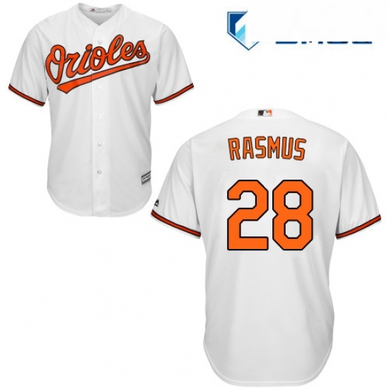 Mens Majestic Baltimore Orioles 28 Colby Rasmus Replica White Home Cool Base MLB Jersey Mens Majestic Baltimore Orioles 28 Colby Rasmus Replica White Home Cool Base MLB Jersey
