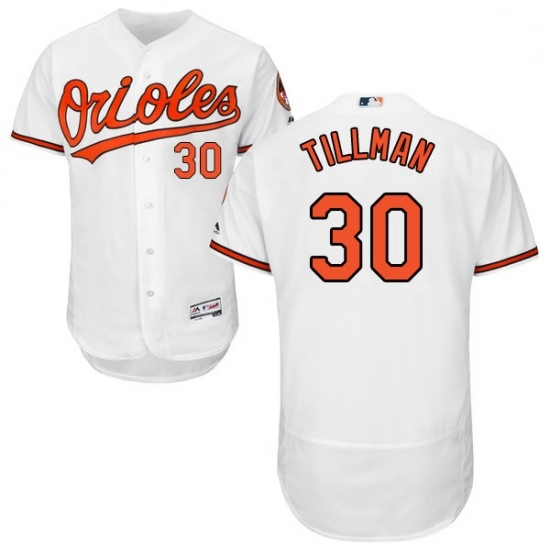 Mens Majestic Baltimore Orioles 30 Chris Tillman White Home Flex Base Authentic Collection MLB Jersey Mens Majestic Baltimore Orioles 30 Chris Tillman White Home Flex Base Authentic Collection MLB Jersey