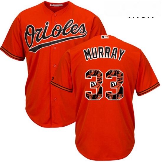 Mens Majestic Baltimore Orioles 33 Eddie Murray Authentic Orange Team Logo Fashion Cool Base MLB Jersey Mens Majestic Baltimore Orioles 33 Eddie Murray Authentic Orange Team Logo Fashion Cool Base MLB Jersey