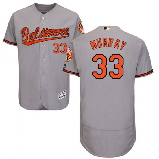 Mens Majestic Baltimore Orioles 33 Eddie Murray Grey Road Flex Base Authentic Collection MLB Jersey Mens Majestic Baltimore Orioles 33 Eddie Murray Grey Road Flex Base Authentic Collection MLB Jersey