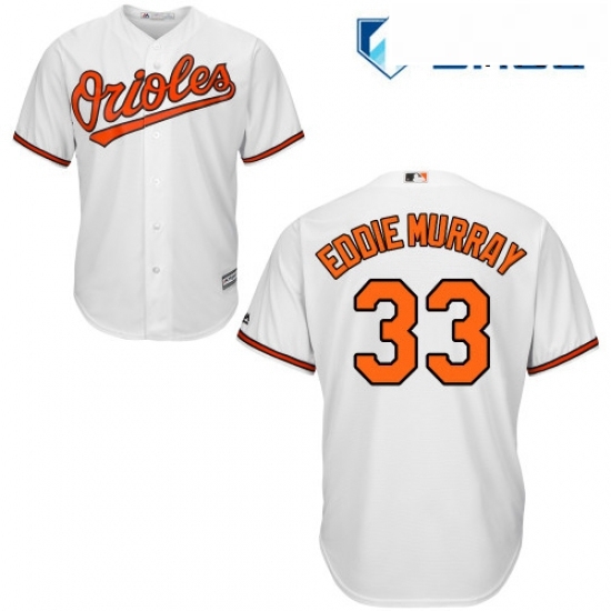 Mens Majestic Baltimore Orioles 33 Eddie Murray Replica White Home Cool Base MLB Jersey Mens Majestic Baltimore Orioles 33 Eddie Murray Replica White Home Cool Base MLB Jersey