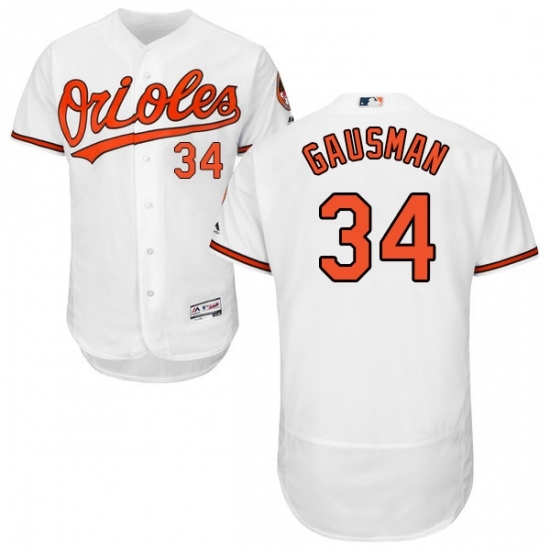 Mens Majestic Baltimore Orioles 34 Kevin Gausman White Home Flex Base Authentic Collection MLB Jersey Mens Majestic Baltimore Orioles 34 Kevin Gausman White Home Flex Base Authentic Collection MLB Jersey