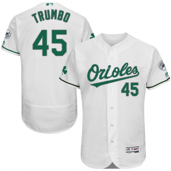 Mens Majestic Baltimore Orioles 45 Mark Trumbo White Celtic Flexbase Authentic Collection MLB Jersey Mens Majestic Baltimore Orioles 45 Mark Trumbo White Celtic Flexbase Authentic Collection MLB Jersey