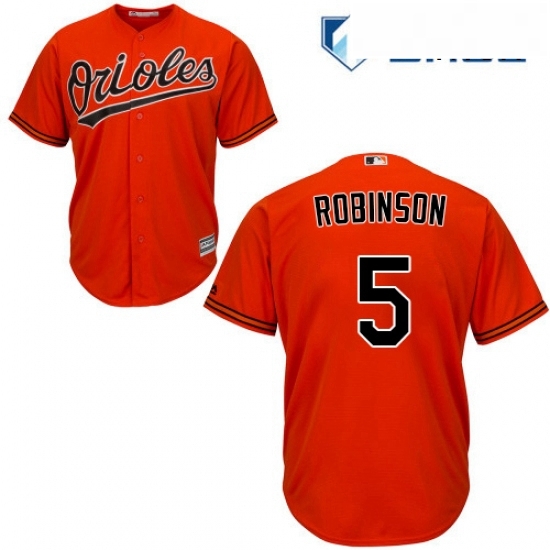 Mens Majestic Baltimore Orioles 5 Brooks Robinson Replica Orange Alternate Cool Base MLB Jersey Mens Majestic Baltimore Orioles 5 Brooks Robinson Replica Orange Alternate Cool Base MLB Jersey
