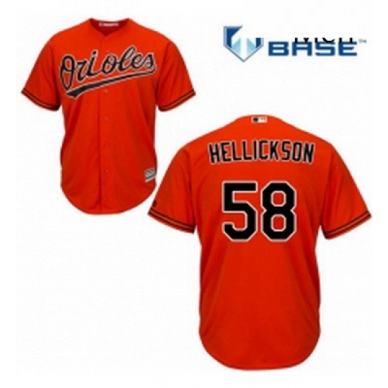 Mens Majestic Baltimore Orioles 58 Jeremy Hellickson Replica Orange Alternate Cool Base MLB Jersey Mens Majestic Baltimore Orioles 58 Jeremy Hellickson Replica Orange Alternate Cool Base MLB Jersey
