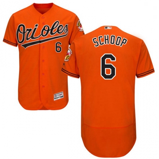 Mens Majestic Baltimore Orioles 6 Jonathan Schoop Orange Alternate Flex Base Authentic Collection MLB Jersey Mens Majestic Baltimore Orioles 6 Jonathan Schoop Orange Alternate Flex Base Authentic Collection MLB Jersey