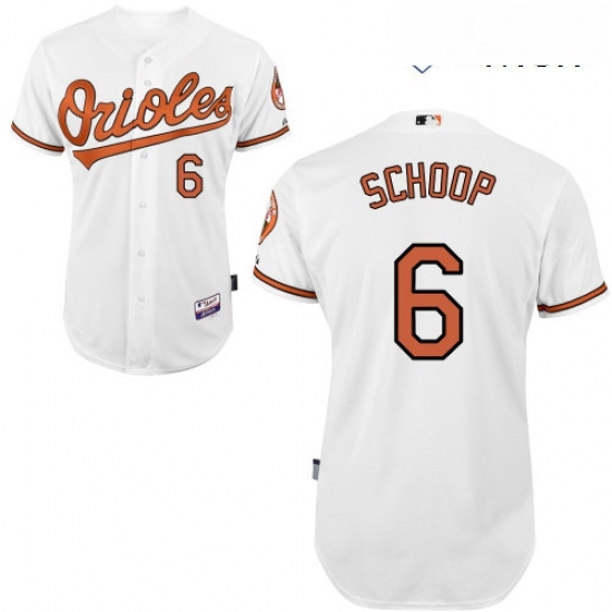 Mens Majestic Baltimore Orioles 6 Jonathan Schoop Replica White Home Cool Base MLB Jersey Mens Majestic Baltimore Orioles 6 Jonathan Schoop Replica White Home Cool Base MLB Jersey
