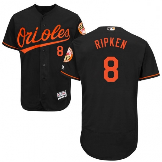 Mens Majestic Baltimore Orioles 8 Cal Ripken Black Alternate Flex Base Authentic Collection MLB Jersey Mens Majestic Baltimore Orioles 8 Cal Ripken Black Alternate Flex Base Authentic Collection MLB Jersey