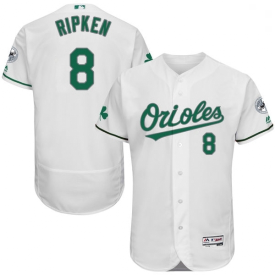 Mens Majestic Baltimore Orioles 8 Cal Ripken White Celtic Flexbase Authentic Collection MLB Jersey Mens Majestic Baltimore Orioles 8 Cal Ripken White Celtic Flexbase Authentic Collection MLB Jersey